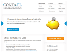 Tablet Screenshot of conta.pl